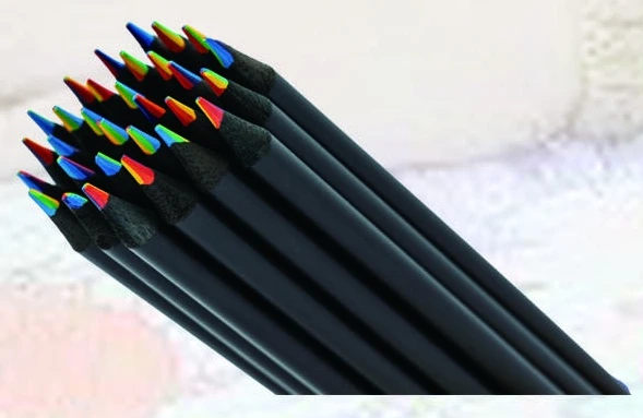 Black wood colored pencil assortment — KS0710
