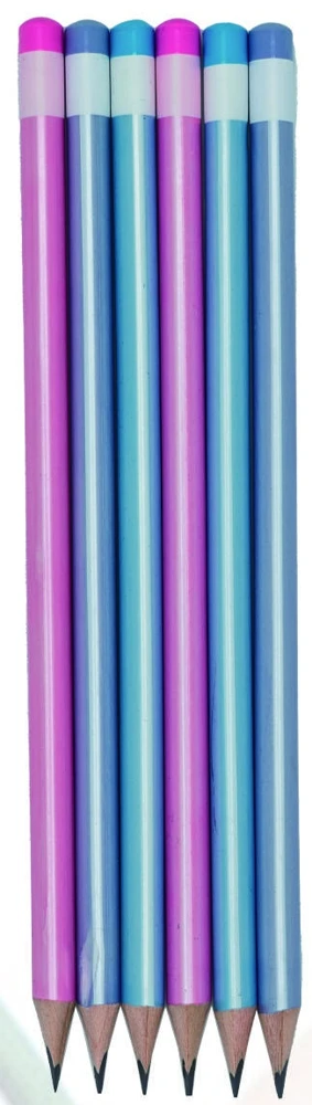 Pastel finish natural wood graphite pencils — KS1301