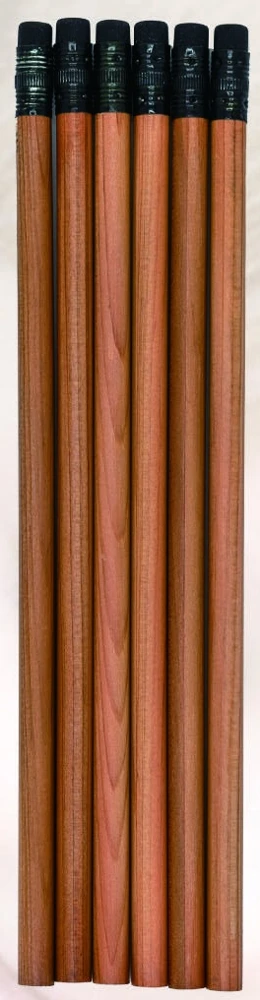 Cedar graphite pencils with black ferrules — KS1711