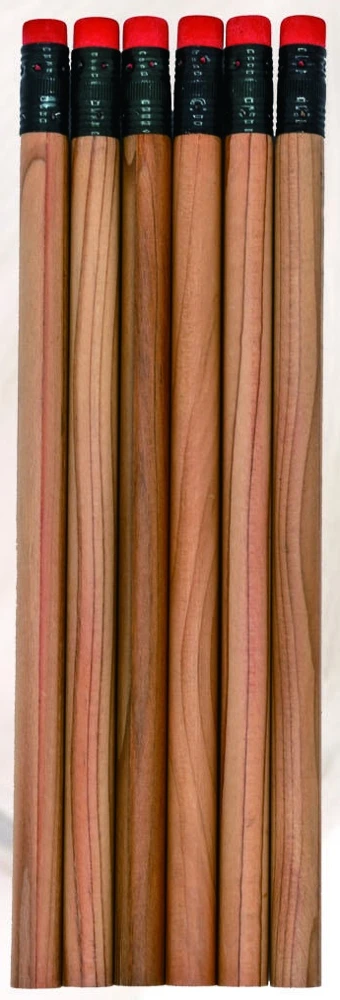Cedar graphite pencils with red erasers — KS1712