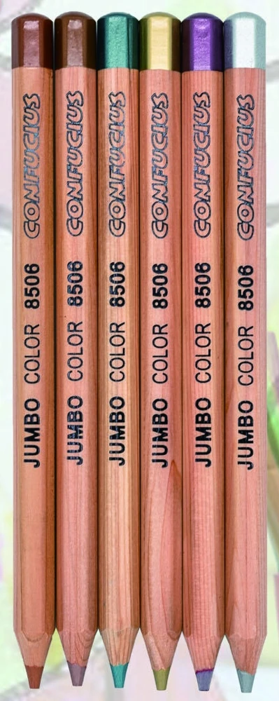 Metallic color cedar jumbo pencils — KS1827